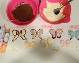 チョコ蝶々の華やかデコ作り方5写真