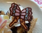 チョコ蝶々の華やかデコ作り方9写真