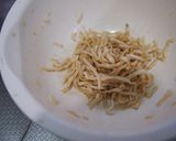 そぼろ納豆ソース焼きそば作り方1写真