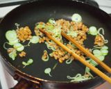 そぼろ納豆ソース焼きそば作り方2写真