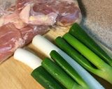 鶏ネギの塩麹炒め作り方1写真