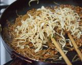 そぼろ納豆ソース焼きそば作り方5写真