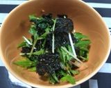 水菜の塩昆布和え作り方3写真