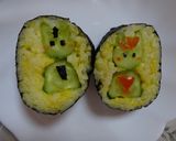 1歳児☆ひな祭りにも活躍♪キャラ巻き寿司作り方4写真