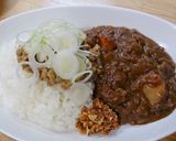 カレーライス♡食べるラー油ネギ♡納豆乗せ作り方2写真