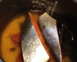 鮭と梅干しの炊き込みご飯作り方3写真