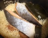 鮭と梅干しの炊き込みご飯作り方4写真