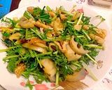 マクロビ:水菜と蓮根のきんぴらサラダ作り方3写真