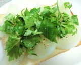 juicy大根×セロリの香味トースト作り方6写真