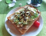 エリンギ×シラス×葱の塩昆布トースト作り方5写真