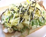 エリンギ×シラス×葱の塩昆布トースト作り方4写真