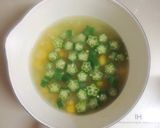 *簡単カワイイ☆オクラのとろりんスープ♡作り方5写真