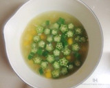 *簡単カワイイ☆オクラのとろりんスープ♡作り方5写真