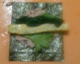 酢飯の代わりに♪ツナたま恵方巻き作り方3写真