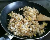 明太高菜のバター醤油チャーハン作り方3写真