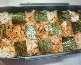 簡単♡チェック柄ご飯♡デコ弁当はいかが？作り方4写真