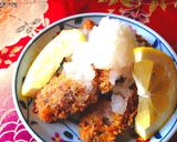 鹿肉活用☆鹿カツのレモンおろし添え作り方3写真