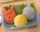 おじゃる丸の小鬼トリオ♪のキャラ弁☆☆作り方4写真