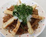 豊橋発☆油揚げと大葉大根おろしの焼そば作り方6写真