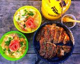 【山ごはん】寒い日に。にんにくのスープ。作り方5写真