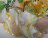 菜の花入り親子丼作り方15写真
