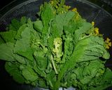 菜の花の辛子和え　京都カフェ作り方1写真