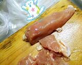 しっとり♡鶏むね肉のみそ煮作り方1写真
