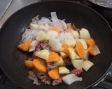 うちの夕飯　簡単肉じゃが作り方3写真