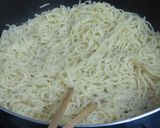しらすと水菜の塩焼きそば作り方3写真