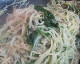 しらすと水菜の塩焼きそば作り方5写真
