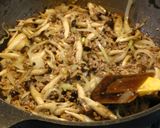 ■豚ひき肉としめじの和風クリームパスタ■作り方5写真