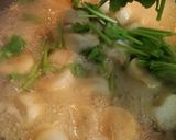 調味料は3・2・1…セリと麩のすき煮風丼作り方4写真