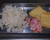 おでんの具に☆大根の皮とベーコンの巾着作り方1写真