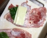 鳥肉のシソ、梅肉、チーズはさみ焼き☆作り方3写真