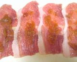 肉巻きin梅&チーズ♪照り焼き作り方2写真