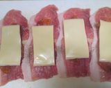 肉巻きin梅&チーズ♪照り焼き作り方3写真
