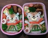 あさっぴーキャラ弁(･ω･ っ)3作り方1写真