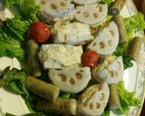 ヘルシーで豪華レンコンの鶏ひき肉はさみ蒸作り方8写真