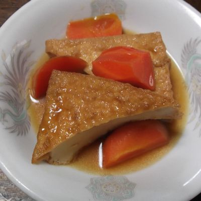 クックパッド 厚揚げと人参の煮物 by kokemomo60 【クックパッド】 簡単おいしい