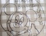 ミッキーのチョコプレート★2色★作り方3写真