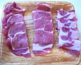 お弁当に！豚肉味付け天プラ❀作り方1写真