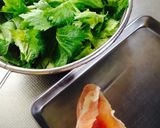 ビニール袋で簡単！セロリの葉わさポン和え作り方1写真