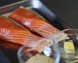 鮭の胡麻みそマヨネーズ焼き。作り方1写真