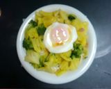 お野菜たっぷり温玉うどん作り方4写真