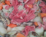 牛肉と根菜のすき煮風作り方7写真