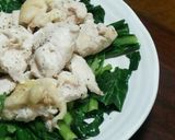 油は使わない☆レンジ鶏胸のマヨ小松菜添え作り方6写真