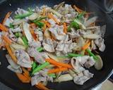 豚肉とごぼうの香味ソースパスタ作り方4写真