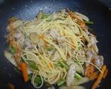 豚肉とごぼうの香味ソースパスタ作り方7写真