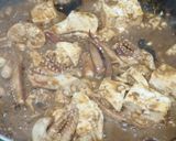イカわたのげそ豆腐炒め作り方3写真