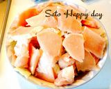 レンジdeチン鶏胸肉と野菜の酒蒸し作り方5写真